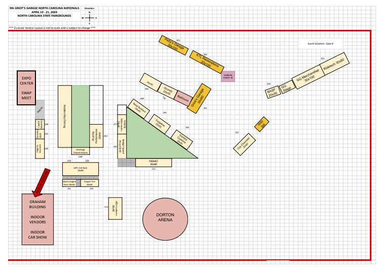 2024 Goodguys carshow map